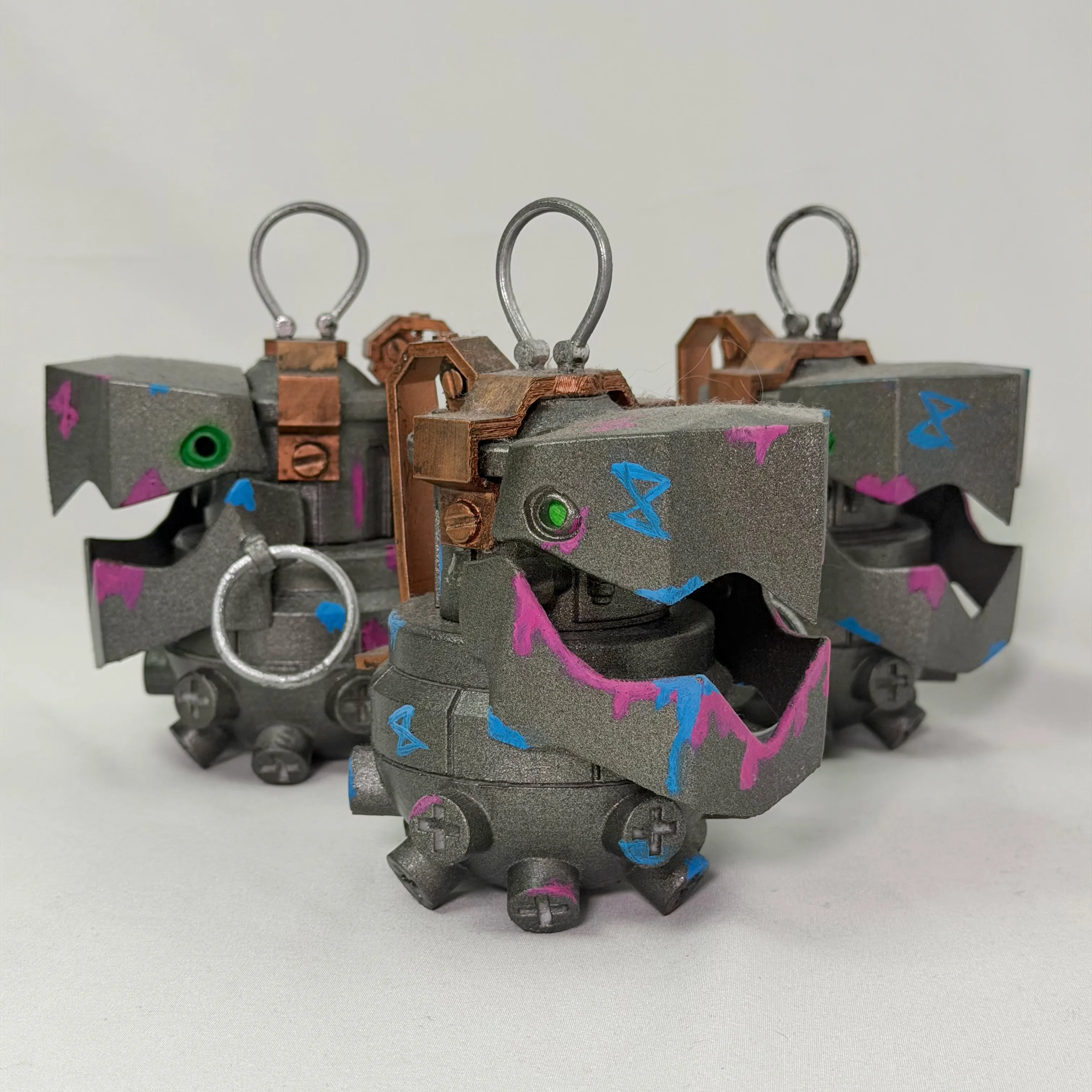 Jinx chomper flame grenade prop 3D print